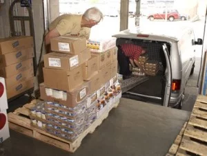 loading the van