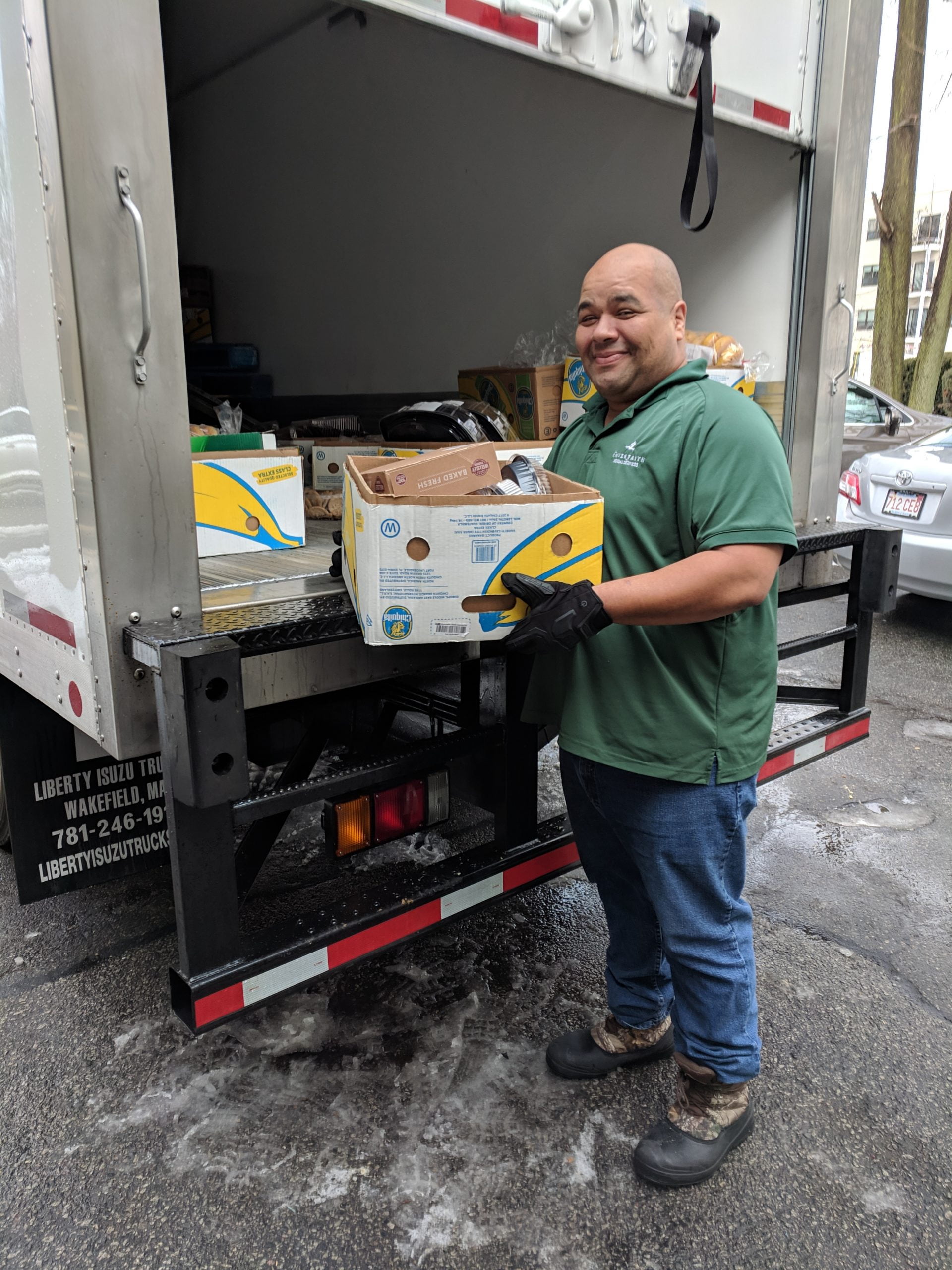 Image of Geoff loading truck