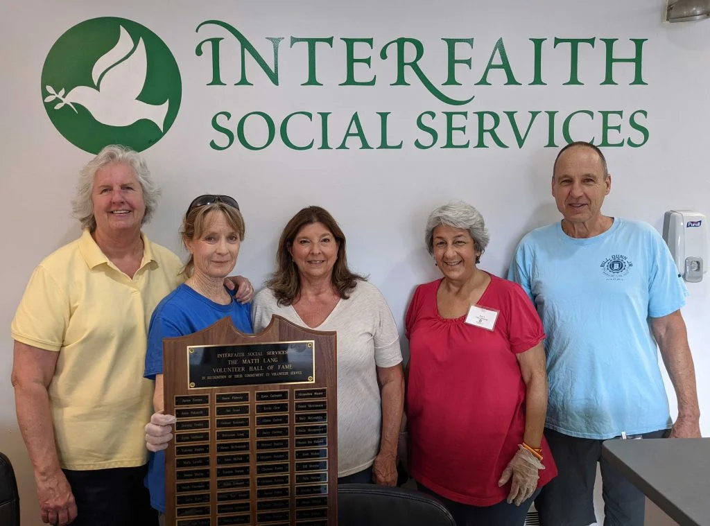 A group of Hall of Fame volunteers