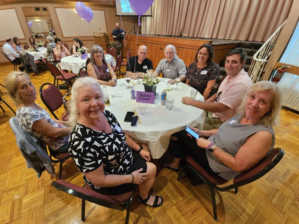 Interfaith volunteers and guests at the 2025 Volunteer Appreciation event Aug. 14.