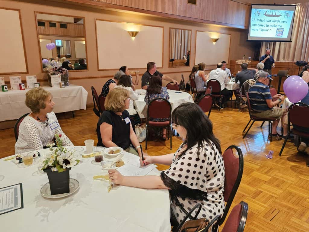 Interfaith volunteers and guests at the 2025 Volunteer Appreciation event Aug. 14.