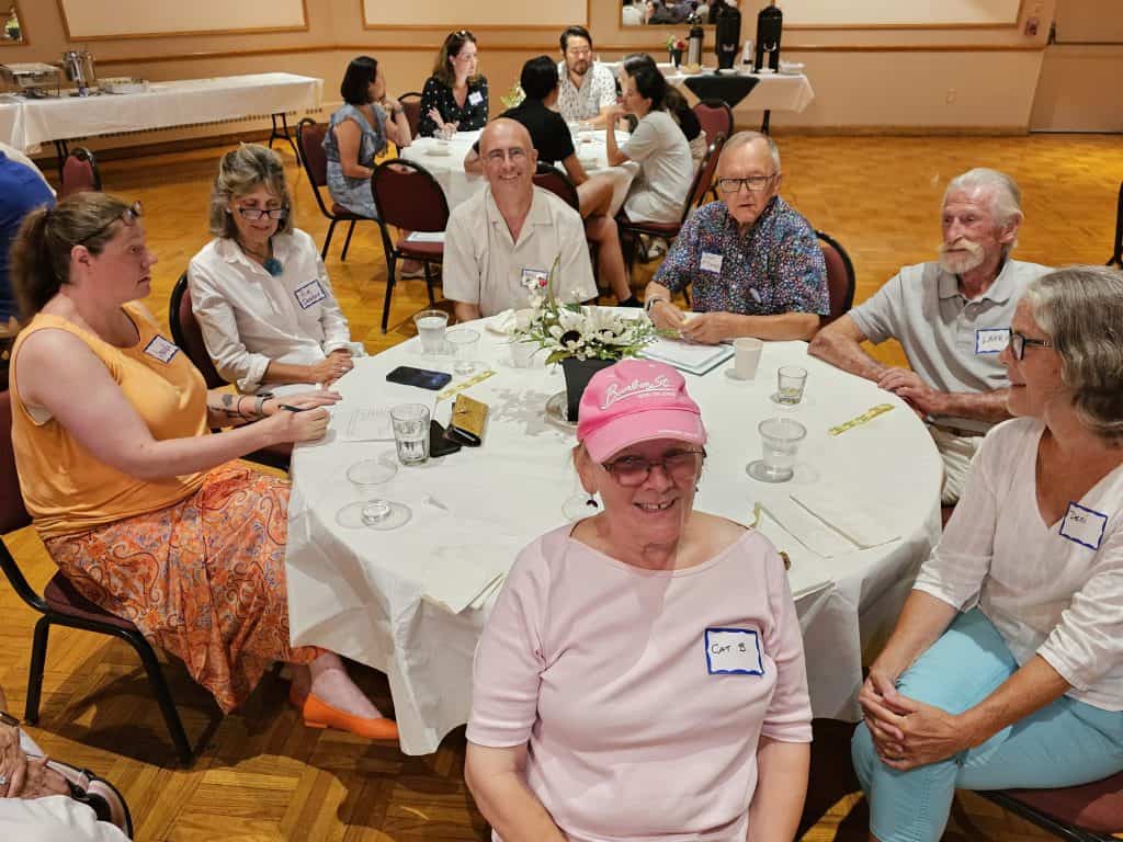 Interfaith volunteers and guests at the 2025 Volunteer Appreciation event Aug. 14.