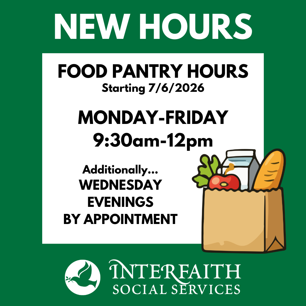 New Food Pantry Hours