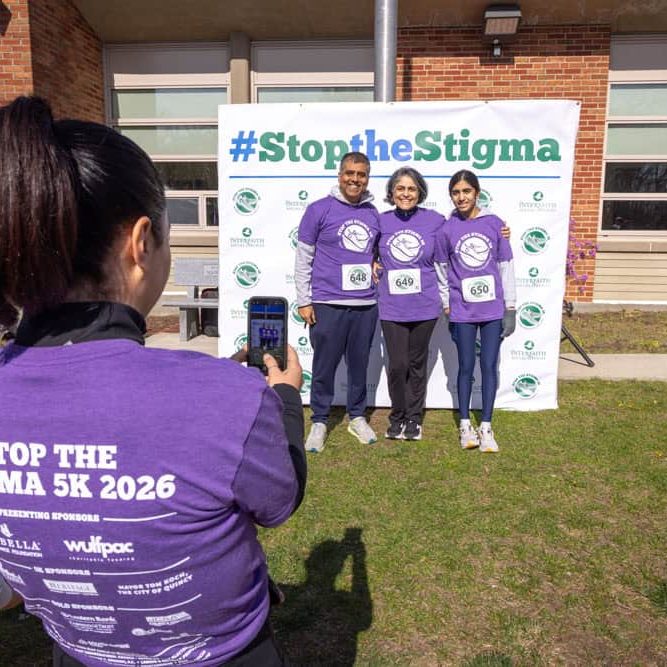 Stop the stigma 5k 2026 posing for photo