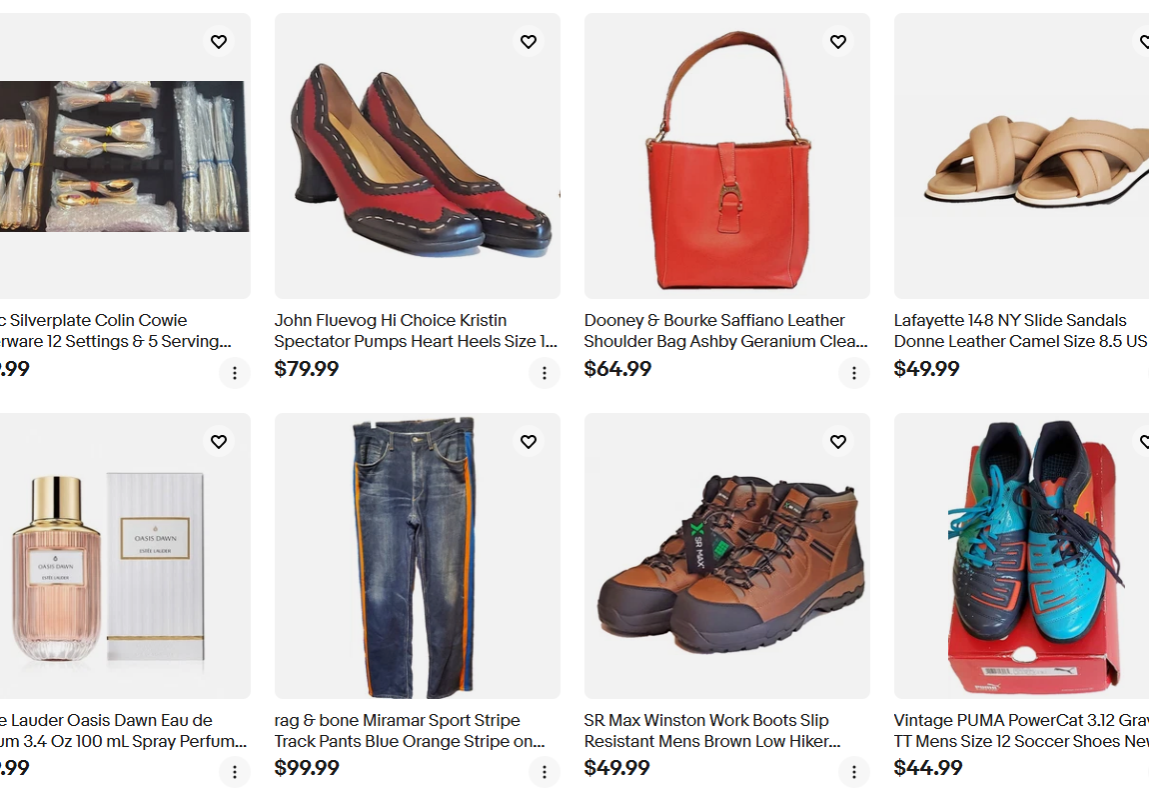 sample of ebay items